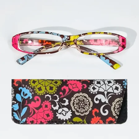 +2.00 Kırmızı Çiçek Desenli