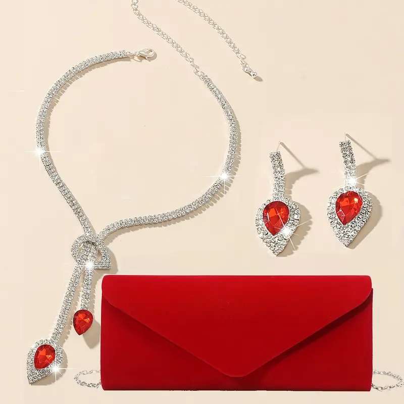 kırmızı abiye Canta modelleri