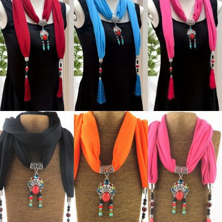 Kolyeli boyun şalı Modelleri