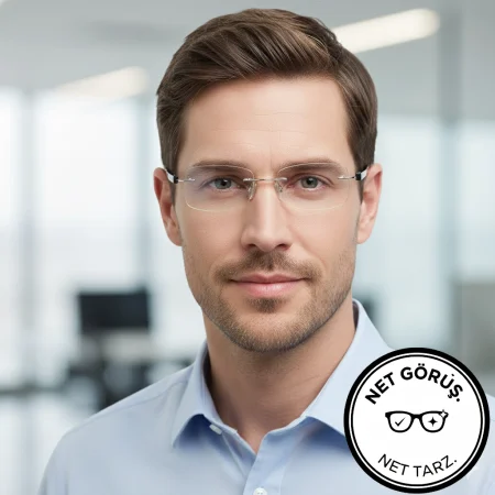 2 numara çerçevesiz gözlük