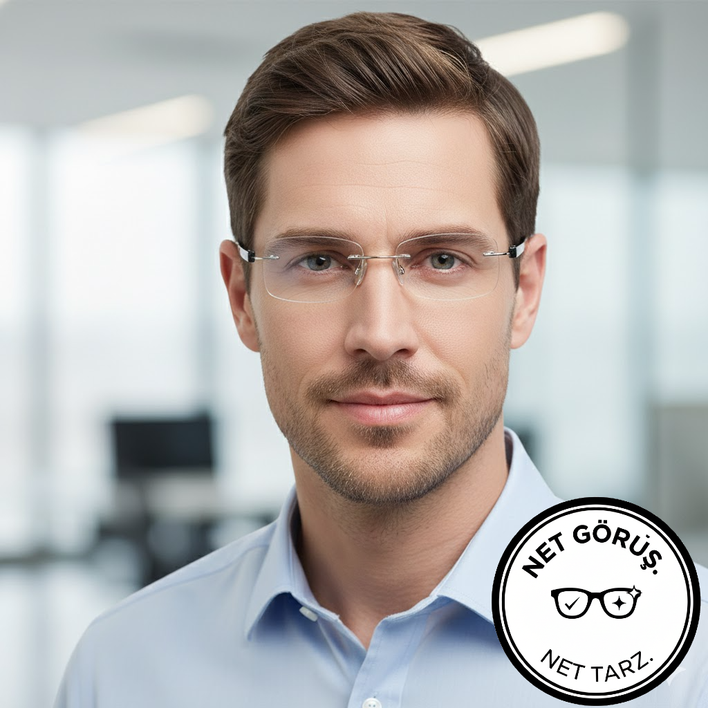 2 numara çerçevesiz gözlük