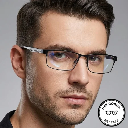 2 numara yakın gözlüğü metal çerçeve